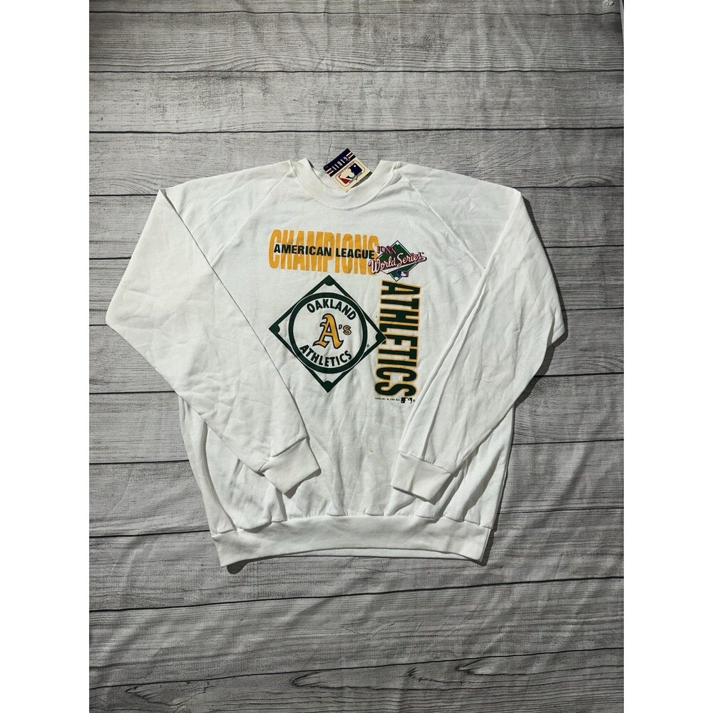 VTG Oakland Athletics American League Champions 1989 Sweater MLB Pullover XL USA